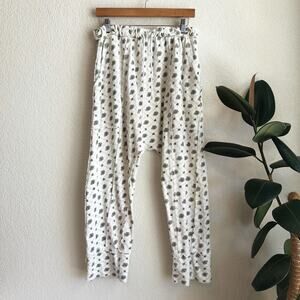 Free People Organic Cotton Drop Crotch Harem Lounge Pant S Sustainable Boho Yoga